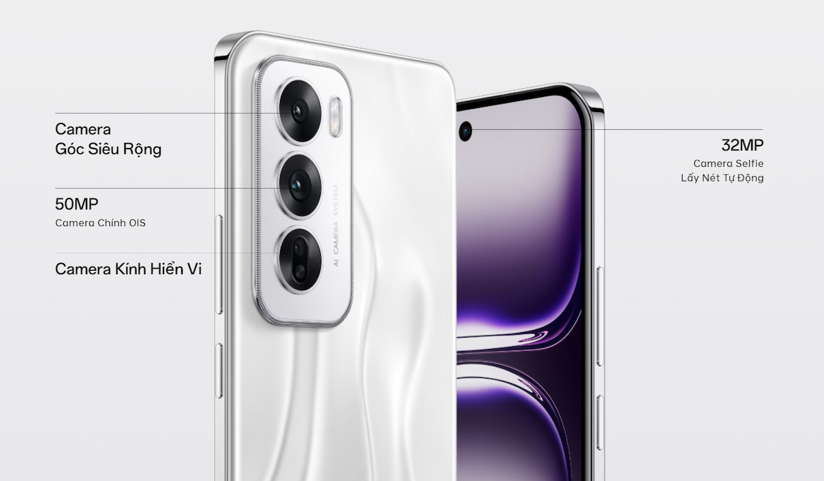 OPPO Reno12 5G với hệ thống camera sắc nét