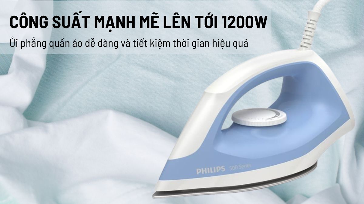 Philips DST0520/20 hoạt động với công suất mạnh mẽ lên tới 1200W