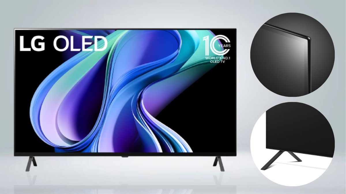 Khung viền và chân đế của tivi LG OLED 4K 55 Inch OLED55A3PSA