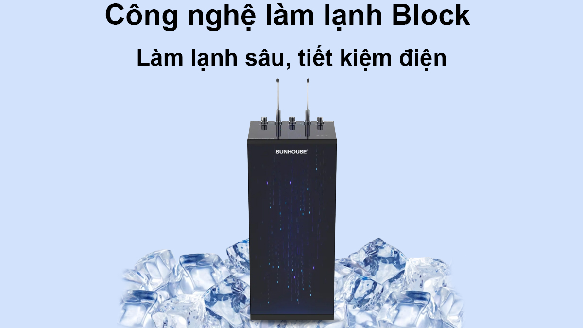 Công nghệ làm lạnh Block máy lọc nước Sunhouse SHA76215CK 