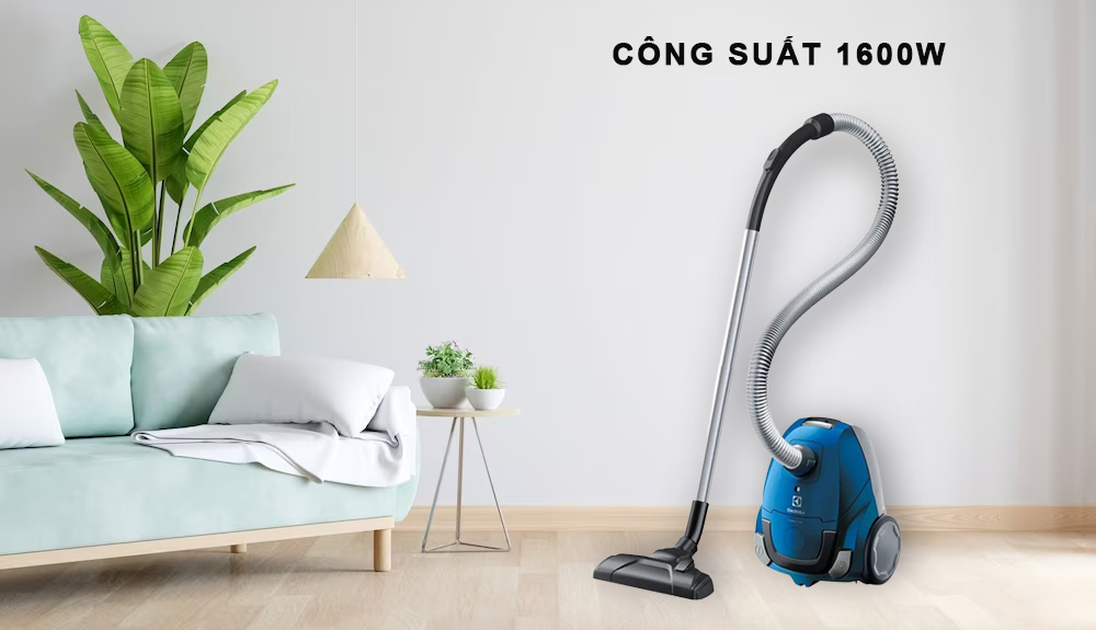 Máy Hút Bụi Electrolux Z1220 có công suất hoạt động 1600W