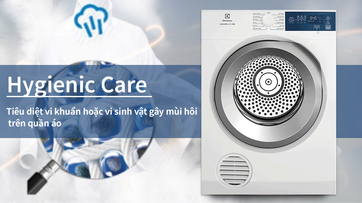 Diệt khuẩn trên quần áo hiệu quả nhờ công nghệ Hygienic Care