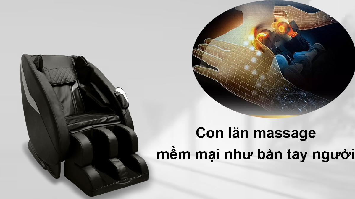 Con lăn mềm mại ghế massage Fuji Luxury CZ916