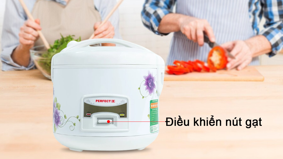 Nồi Perfect PF-C101 điều khiển nút gạt