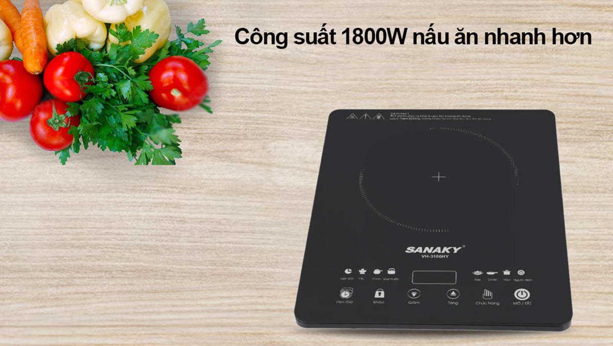 Bếp từ đơn Sanaky VH-3100HY công suất 1800W